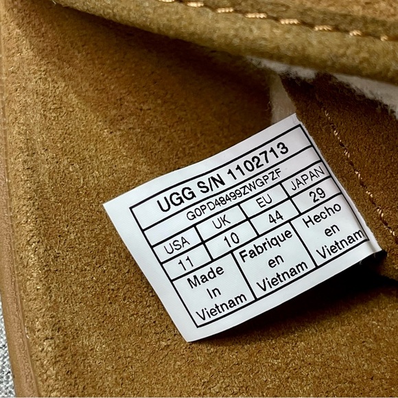 UGG Seaside Suede & Sherpa Flip Flop Sandal Tasmania Tan Sandals Nwt 11 - Picture 10 of 10